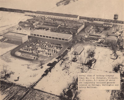 Aerial view of the factory